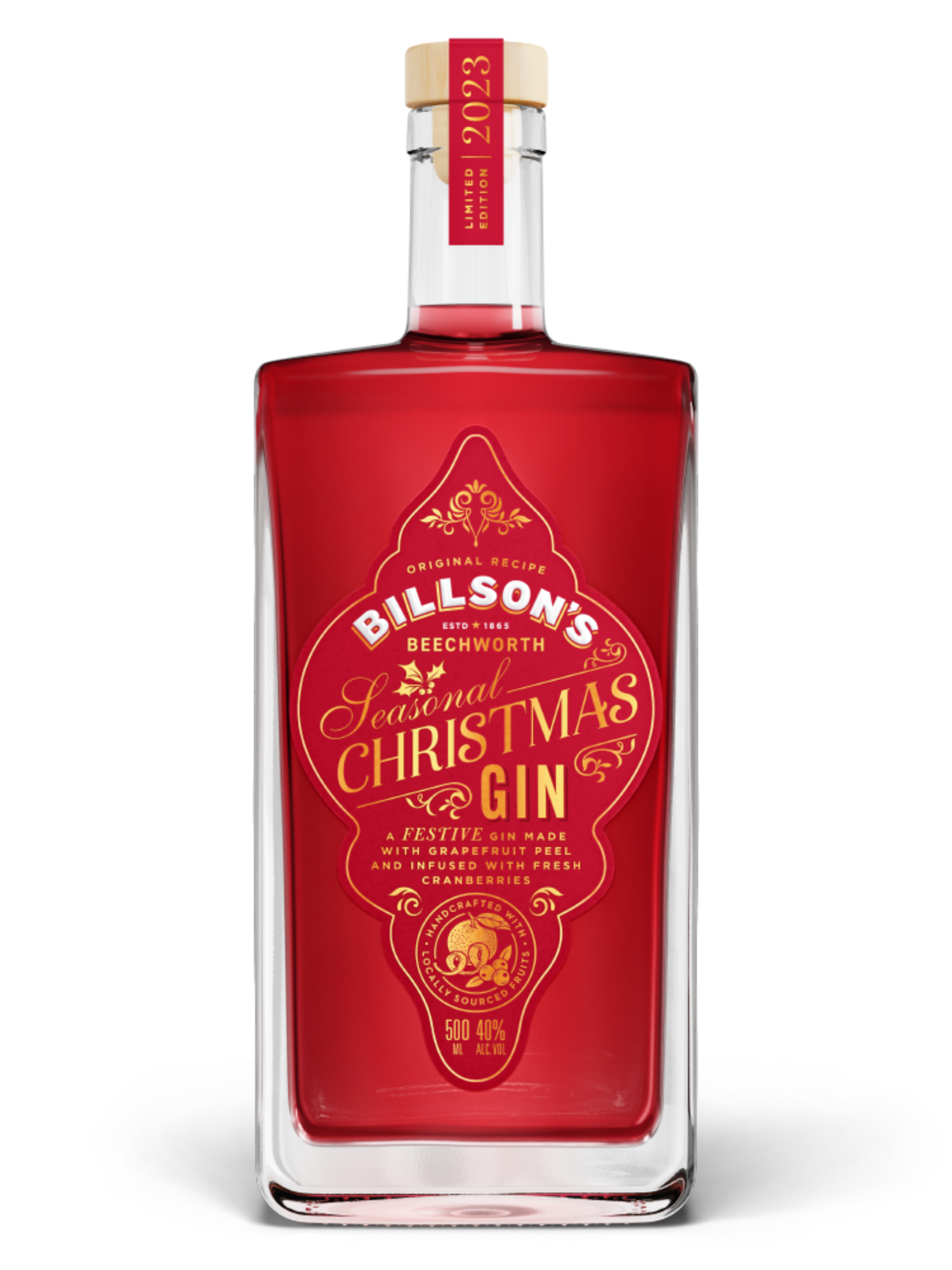 Billson's Christmas Gin Bottle