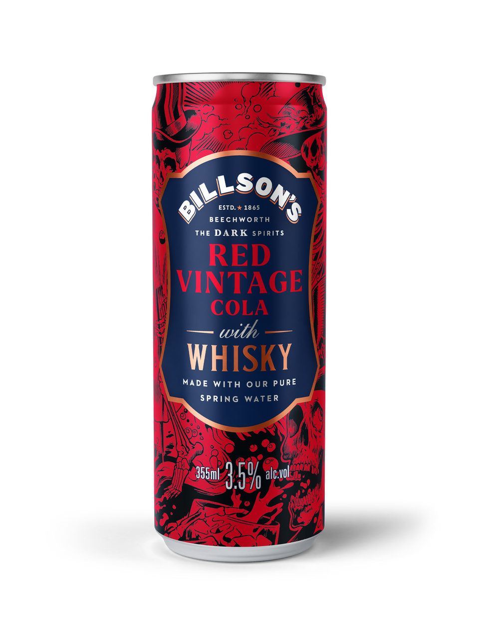 Whisky with Red Vintage Cola