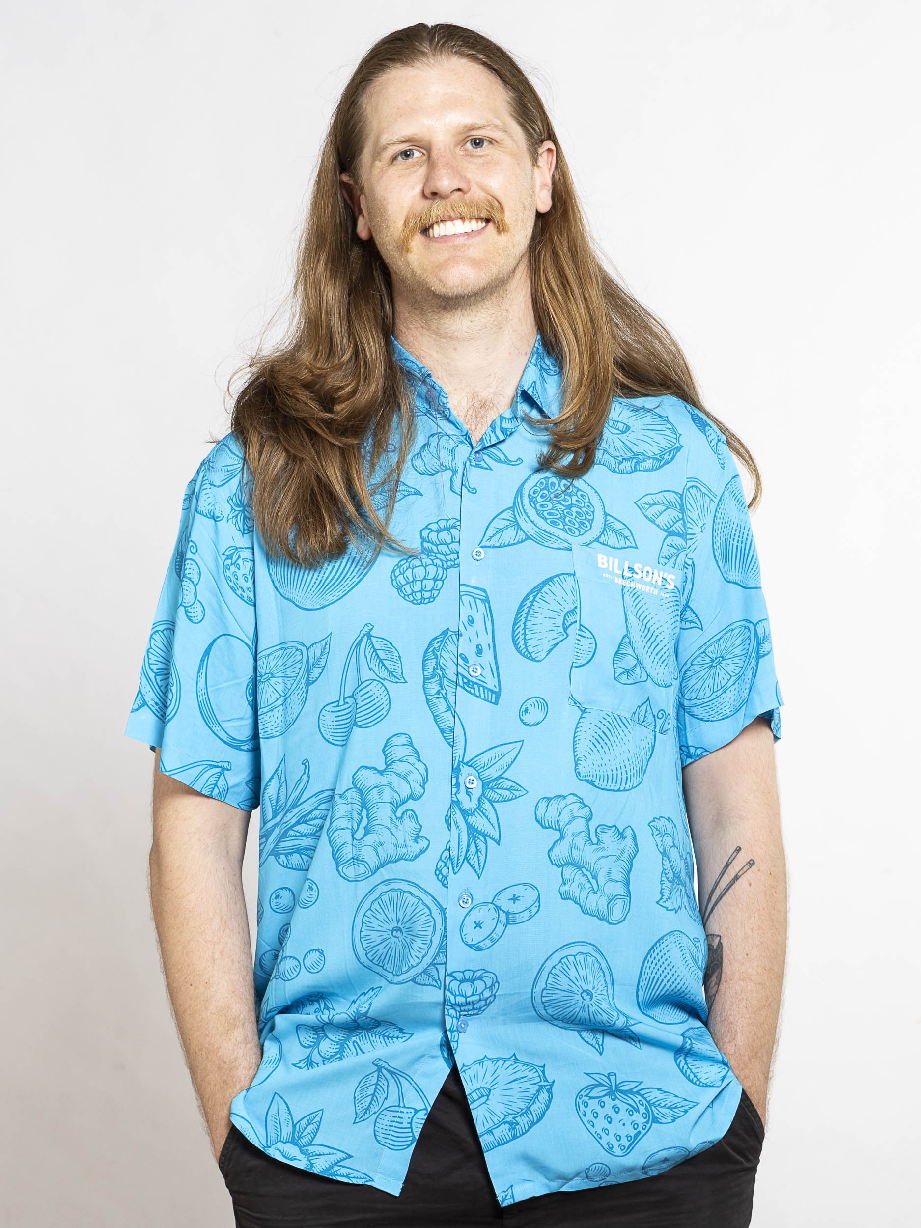 Billson's Tropical Blue Party Shirt