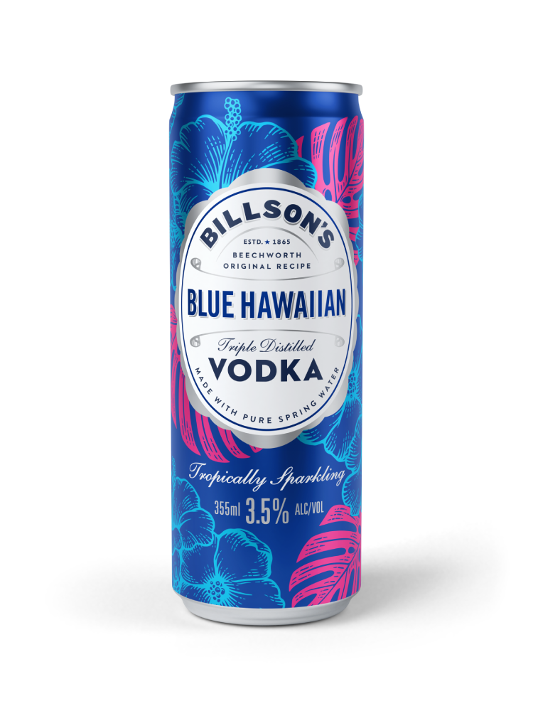 Vodka with Blue Hawaiian